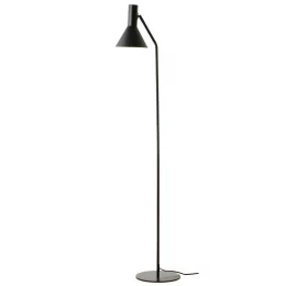 Лампа напольная lyss, 150х18 см, черная матовая