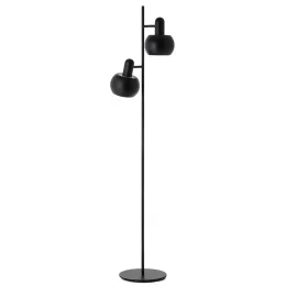 Лампа напольная bf 20 double, 140х15 см, черная матовая