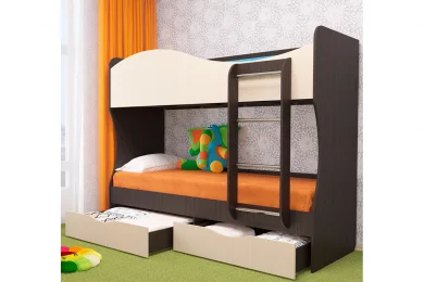 Кровать детская Кузя двухъярусная