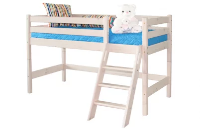 Кровать Соня вариант 12 низкая с наклонной лестницей