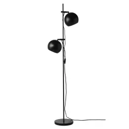 Лампа напольная ball double, 149х18 см, черная матовая