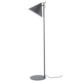 Лампа напольная benjamin, 142х30 см, серая матовая, серый шнур