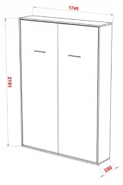 Шкаф-кровать SMART160