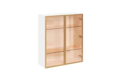 Шкаф-витрина верхний СМ с 2 створками 800 (h=920) ШВ 809