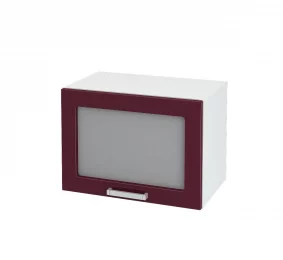 Шкаф Кремона горизонтальный со стеклом ШВГСП 500 (фрезеровка снизу, глубокий)