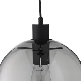 Лампа подвесная kyoto round, 18х25 см, серая