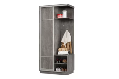 Прихожая-купе Классика Лайт Мини 04 (08) правая Цельная