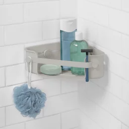 Органайзер для ванной flex gel-lock угловой серый