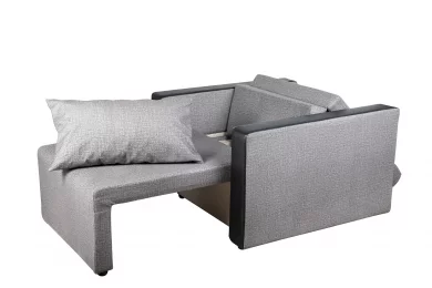 Кресло-кровать Милена с подлокотниками (велюр/экокожа)