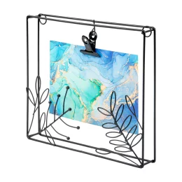 Металлическая фоторамка Цветы Fancy15