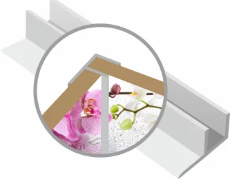 Планка ПВХ Акватон 3 мм угловая белая