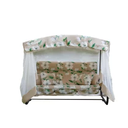 Качели Турин Премиум FIOWER садовые 3-х местные