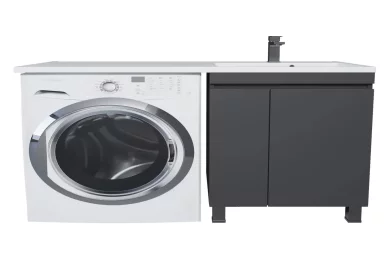 Тумба под стиральную машину Uperwood Magenta 60 напольная с дверцами