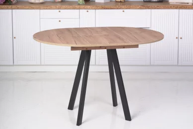 Стол кухонный Элип круглый раздвижной