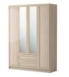 Шкаф 4-дверный с зеркалами Брайтон мод.25
