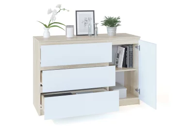 Комод Т-3Р с 3-мя ящиками и дверью