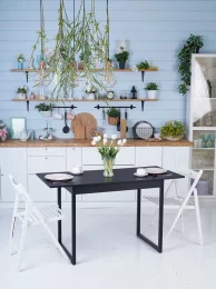 Стол кухонный раздвижной Домати опоры металлические