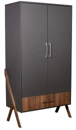 Шкаф двухсекционный Polini kids Porto с 1 ящиком