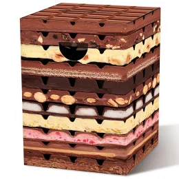 Табурет картонный chocolate, 32,5х32,5х44 см