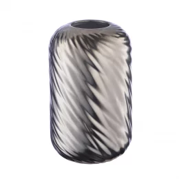 Cha8 Декоративная ваза Волна, Д120 Ш120 В200, серебряный