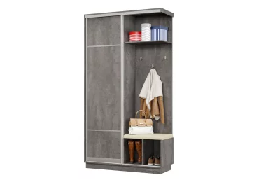 Прихожая-купе Классика Лайт 01 Мягкая(08) правая Цельная