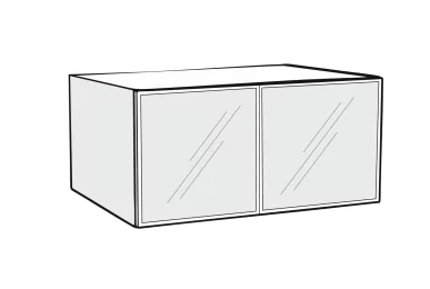 Антресоль Авеню А80(В)+LED витрина