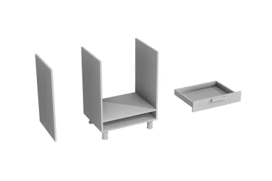 Нижний шкаф Аленушка НД 600 под духовой шкаф