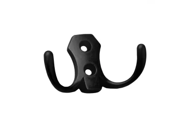 Крючок мебельный двухрожковый KR 0020 BL