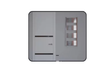 Зеркало для ванной с подсветкой Uperwood Modul 100*80 черное с антизапотеванием и теплой подсветкой