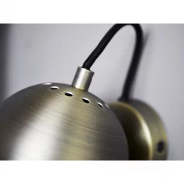 Лампа настенная ball, 12 см, античная латунь, матовая