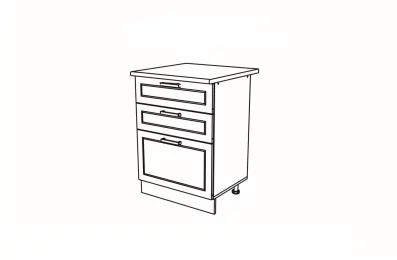 Шкаф нижний кухонный Н600-3Я