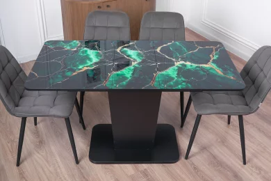 Стол Грант раздвижной со стеклом