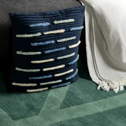 Подушка декоративная с бахромой и эффектом плиссе из коллекции ethnic, 45х45 см