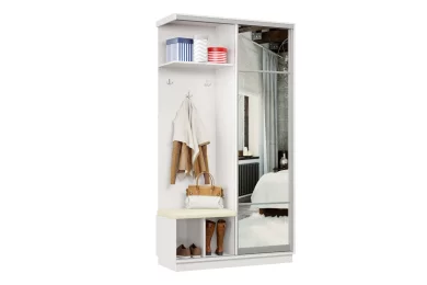 Прихожая-купе Классика Лайт 04 Мягкая(08) левая Цельная