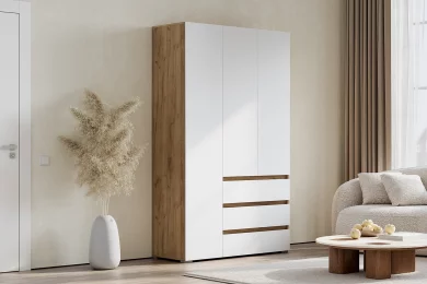 Шкаф Люмо 3-х створчатый с ящиками ШК 06