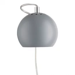 Лампа настенная ball, 12 см, светло-серая матовая