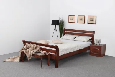 Кровать Аврора из массива сосны с настилом