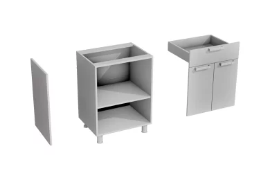 Нижний шкаф Аленушка Н1ЯС 600 с 1 ящиком