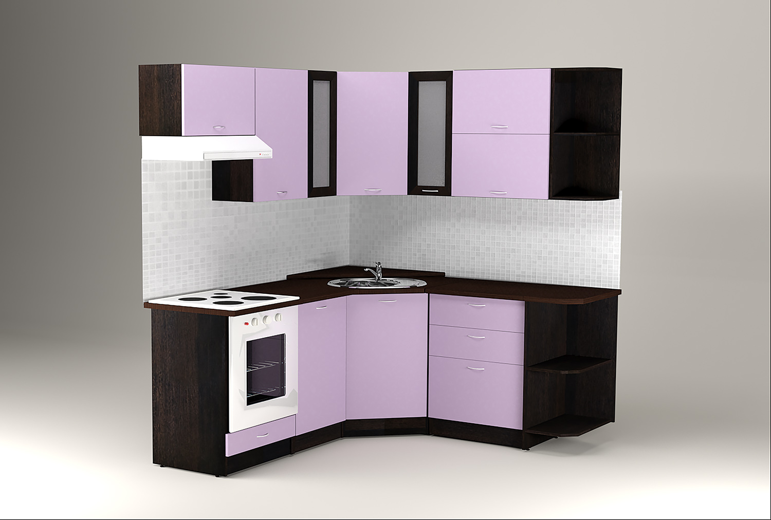 двухцветные кухонные гарнитуры фото