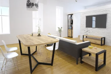 Кухонный стол Мюнхен 1300x800 разборный на опорах