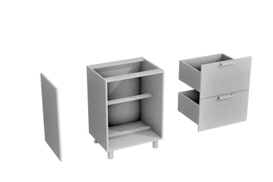 Нижний шкаф Аленушка Н2Я 600 с 2 ящиками