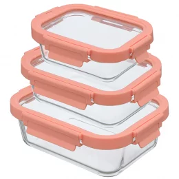 Набор контейнеров для запекания и хранения smart solutions, розовый, 3 шт.