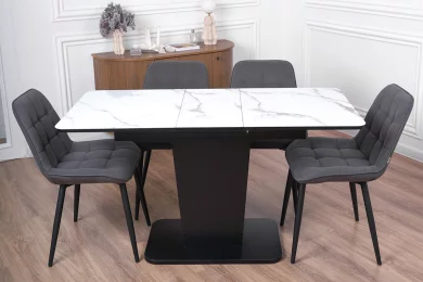 Стол Грант раздвижной со стеклом