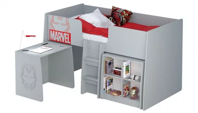 Стеллаж для кровати-чердака Polini kids Marvel 4105 Железный человек