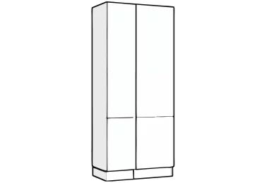 Шкаф-пенал кухонный Авеню П40 2д+60 2д холодильник высокий