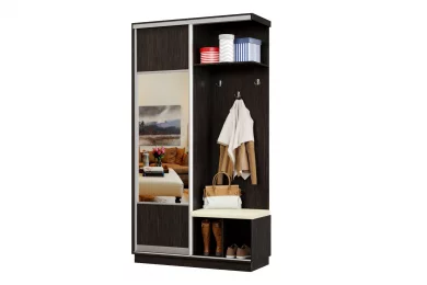 Прихожая-купе Классика Лайт 01 Мини Мягкая (05) правая Цельная 