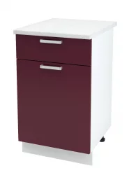 Шкаф нижний Глория ШН1Я 500 (без столешницы) правый