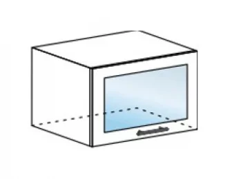 Шкаф Стендмебель горизонтальный со стеклом ШВГС 600