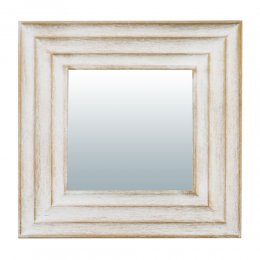 QWERTY Зеркало декоративное Кале, 14*14 см, белый