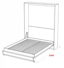 Шкаф-кровать трансформер SMART160